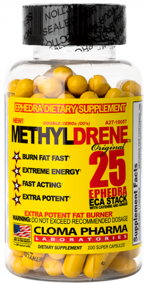 Жиросжигатель Methyldrene 25 Cloma Pharma 100 капсул