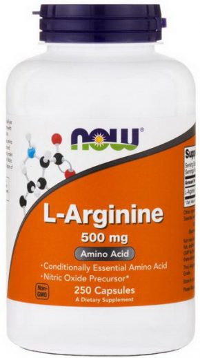 Now Foods L-Arginine 500 мг 250 капсул