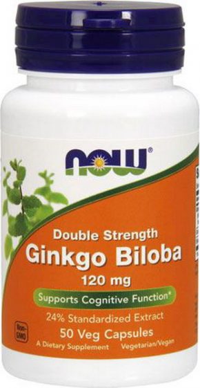 NOW Ginkgo Biloba 120 мг 50 капсул