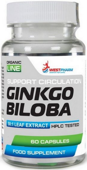 WestPharm Ginkgo Biloba 60 мг 60 капсул