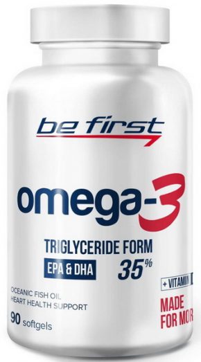 Be First Омега 3 + витамин Е 90 капсул