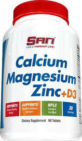 Витамины SAN Calcium Magnesium Zinc + D3