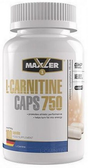 L-Carnitine Caps 750 Maxler 100 капсул