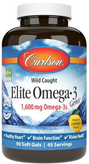 Carlson Labs Elite Omega-3 Gems 90 Soft gels