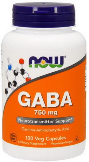 Now Foods Gaba 750 мг 100 капсул