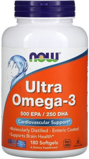 NOW Foods Ultra Omega-3 180 капсул