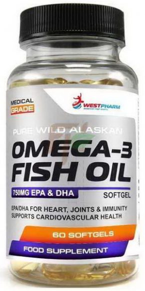 WestPharm Omega-3 Fish Oil 60 гелевых капсул