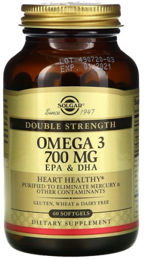Solgar Double Strength Omega-3 700 mg 60 капсул