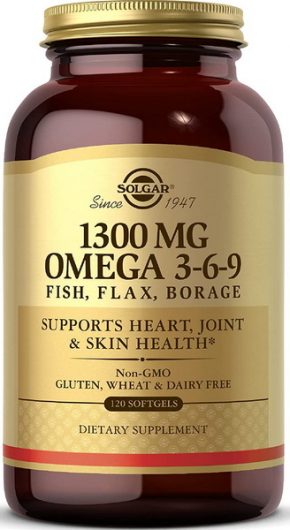 Solgar Omega 3-6-9 1300 mg 120 капсул