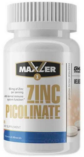 Минералы Maxler Zinc Picolinate 50mg 60 капсул