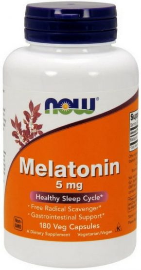 Now Foods Melatonin 5 мг 180 капсул