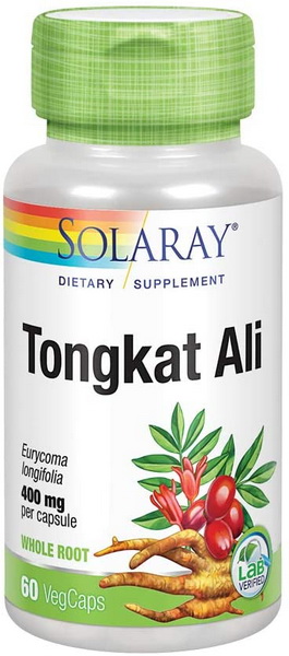 Solaray Tongkat Ali Root 400mg 60 капсул