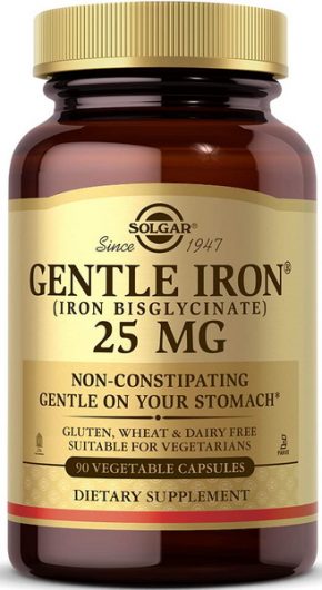 Минералы Solgar Gentle Iron 25 mg 90 капсул