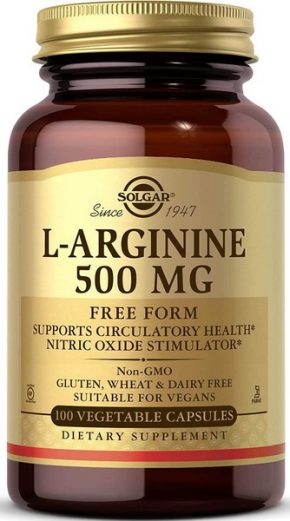 Solgar L-Arginine 500 mg 100 капсул