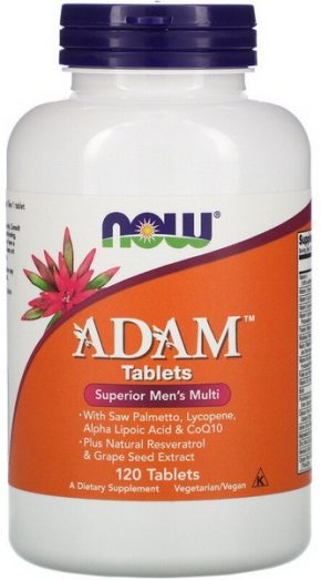 Витамины для мужчин NOW Adam Superior Men’s Multiple 120 таблеток