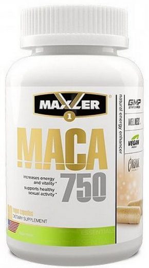 Мака перуанская Maxler Maca 750 мг 90 капсул