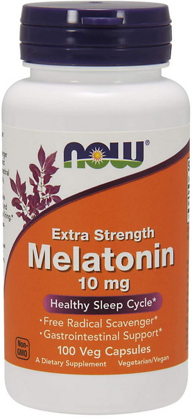 Now Foods Melatonin Extra Strength 10 мг 100 капсул