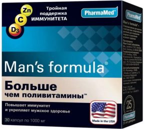 Мужские витамины Man’s Formula PharmaMed 60 капсул