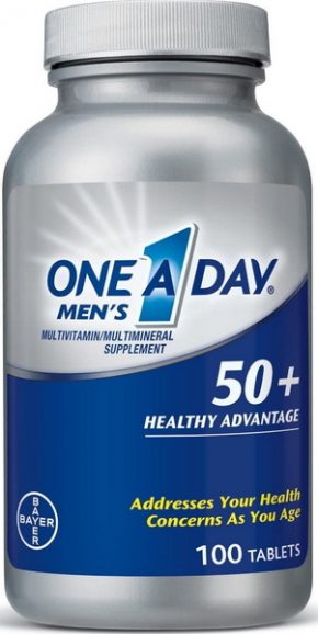 Витамины дя мужчин One-A-Day Men’s 50+ Healthy Advantage Multivitamins