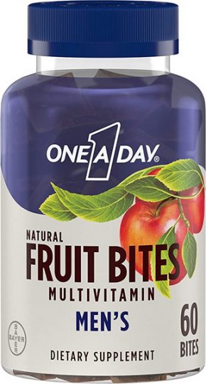Витамины для мужчин ONE A DAY Men’s Natural Fruit Bites 60 таблеток