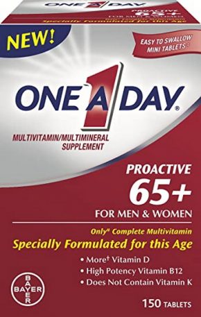 Витамины One A Day Proactive 65 Plus Multivitamins 150 таблеток