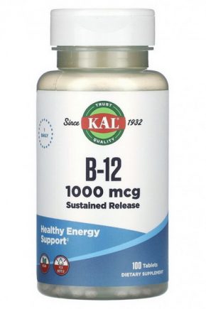 KAL Витамин B-12 1000 мкг 100 таблеток