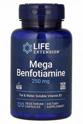 Life Extension Мега-бенфотиамин 250 мг 120 капсул