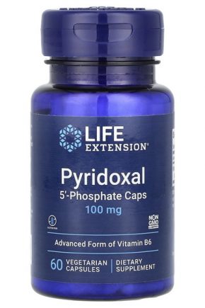 Life Extension пиридоксаль 5′-фосфат 100 мг 60 капсул