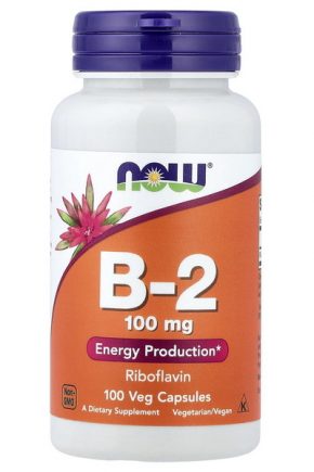 NOW Foods витамин B-2 100 мг 100 капсул