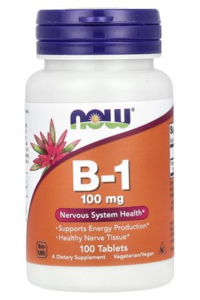 NOW Foods витамин B1 100 мг 100 таблеток