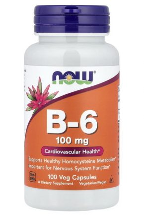NOW Foods Витамин B6 100 мг 100 капсул