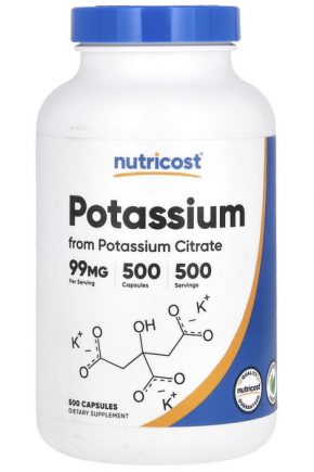 Nutricost Калий 99 мг 500 капсул