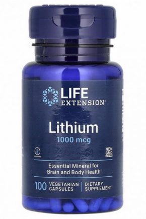 Life Extension литий оротат 1000 мкг 100 капсул