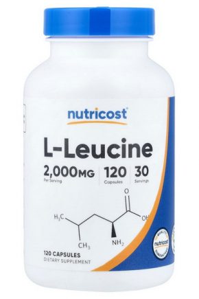 Nutricost L-лейцин 500 мг 120 капсул