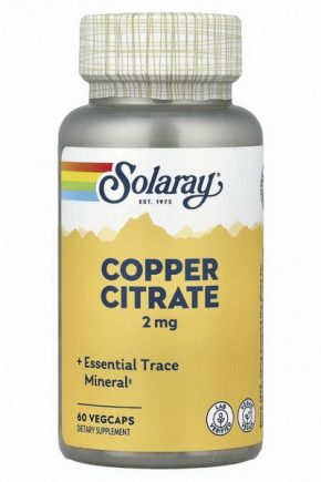 Solaray Цитрат меди 60 капсул