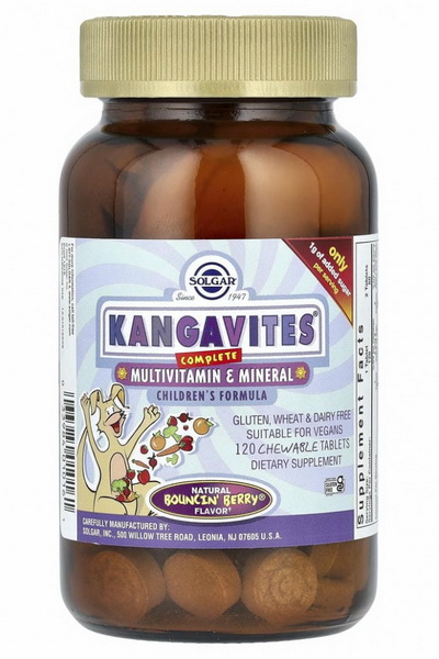 Solgar мультивитамины Kangavites 120 жевательных таблеток