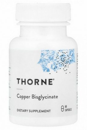 Thorne Бисглицинат меди 60 капсул